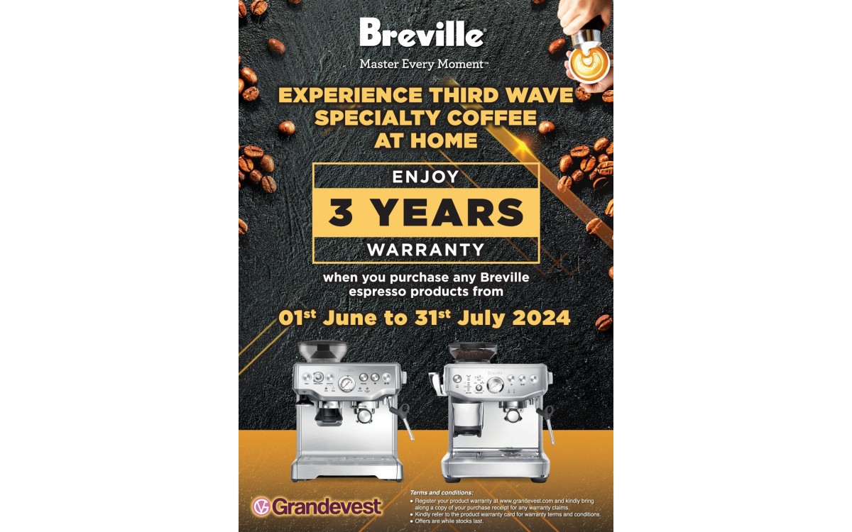 Experience Third Wave Specialty Coffee With 3 Years Warranty 